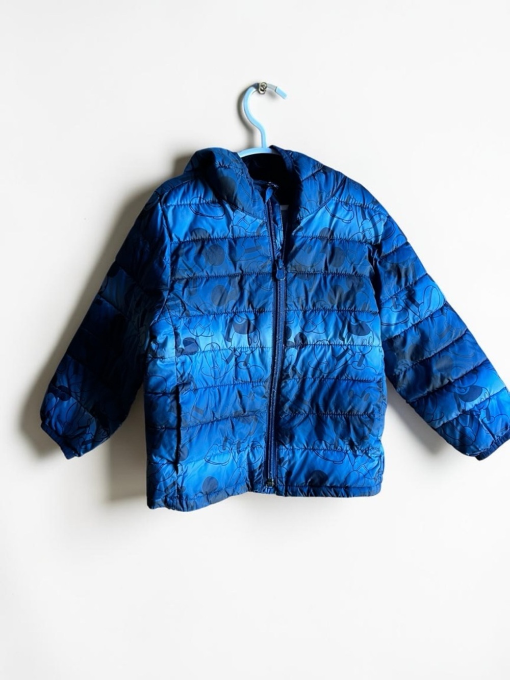 GAP Disney Kids Mickey Blue Water Resistant Lightweight 3T Puffer Jacket